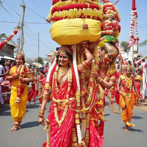 illustration de l'heureux Janmashtami Lord Krishna Ai Generted