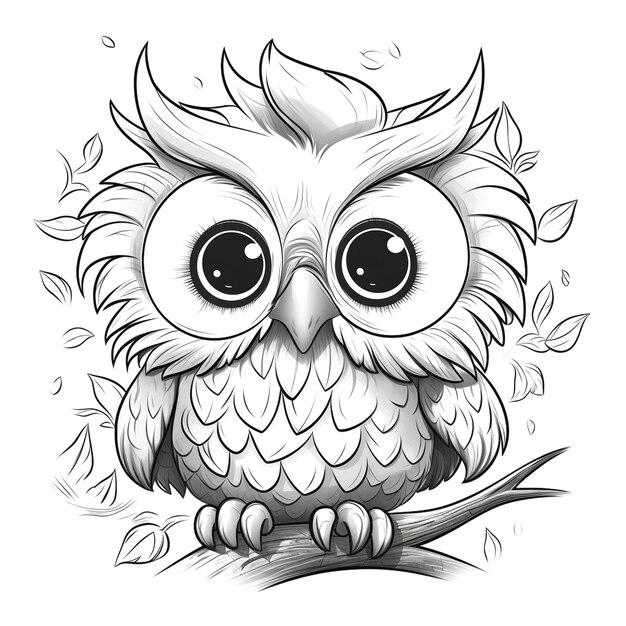 une illustration de hibou