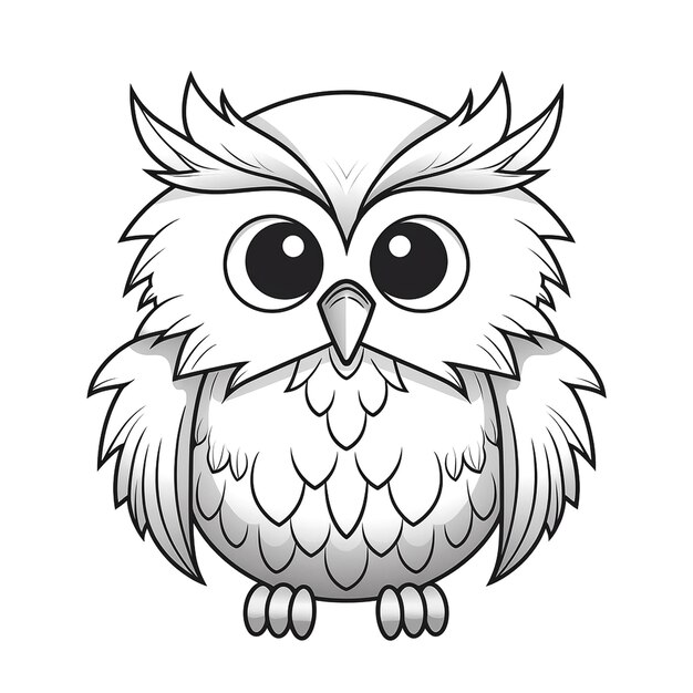 une illustration de hibou