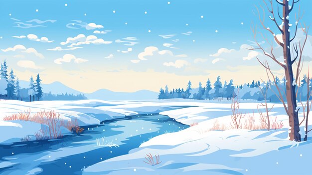 Illustration d'hiver