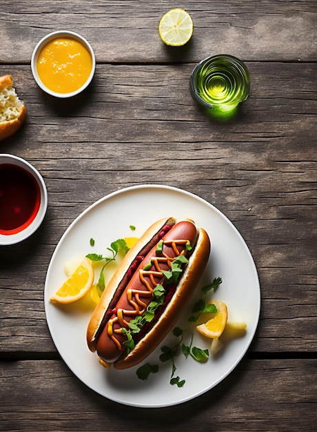 Illustration de hot-dogs générés avec ai