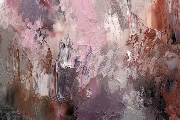 Illustration IA générative d'arrière-plans abstraits peints à l'huile dans des couleurs pastel
