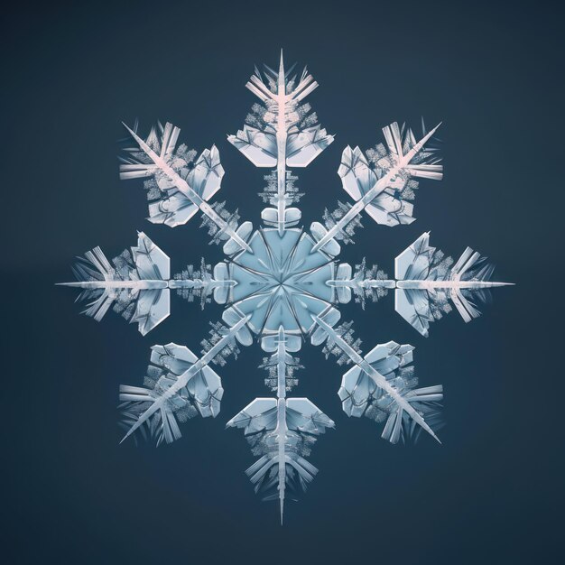 Photo illustration de l'icône du flocon de neige