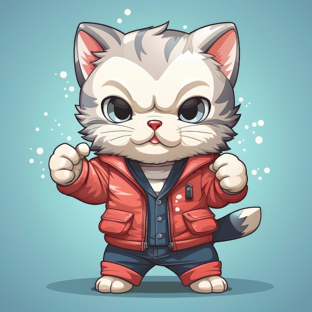 Illustration de l'icône du poisson-chat Illustration de dessin animé à imprimer