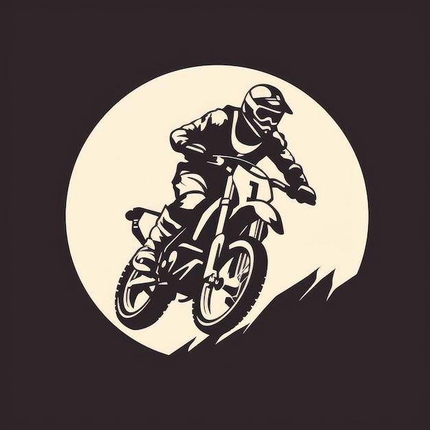Illustration de l'icône du vélo de sentier générée par l'IA Image