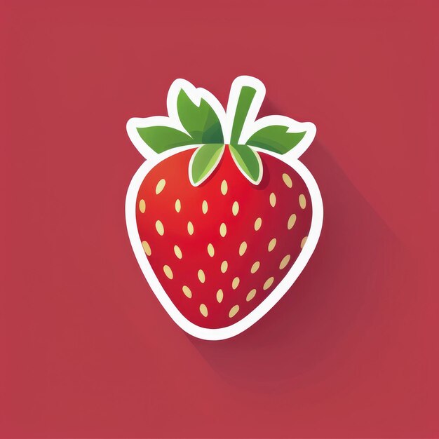 illustration d'icône de logo vectoriel clipart fraise