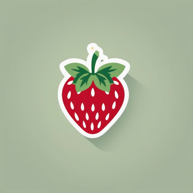 illustration d'icône de logo vectoriel clipart fraise