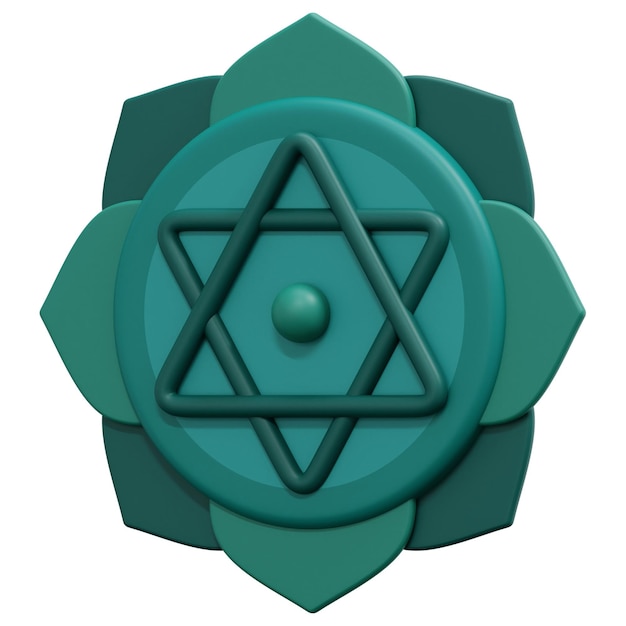 illustration d'icône de rendu 3d anahata