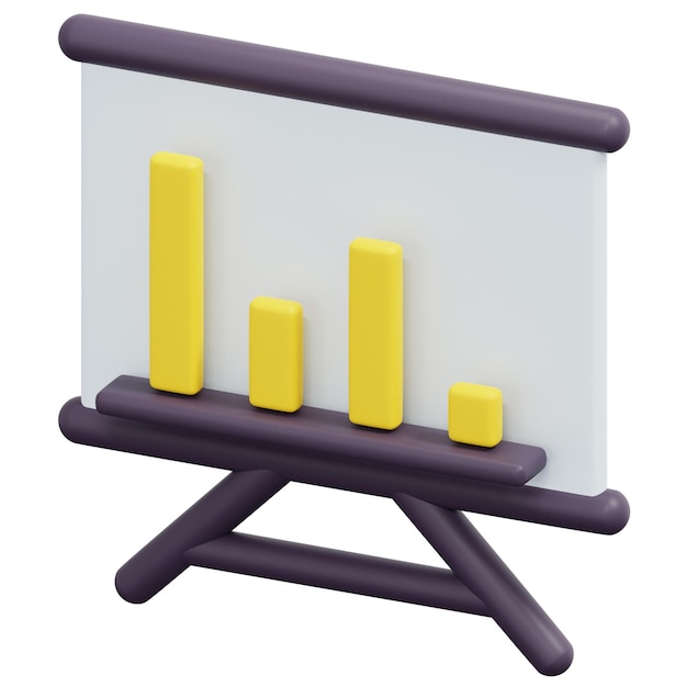 illustration d'icône de rendu 3d d'entreprise