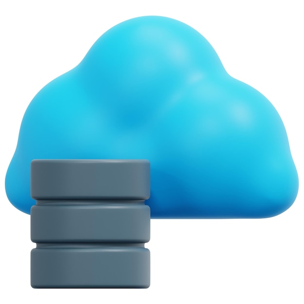 illustration d'icône de rendu 3d nuage