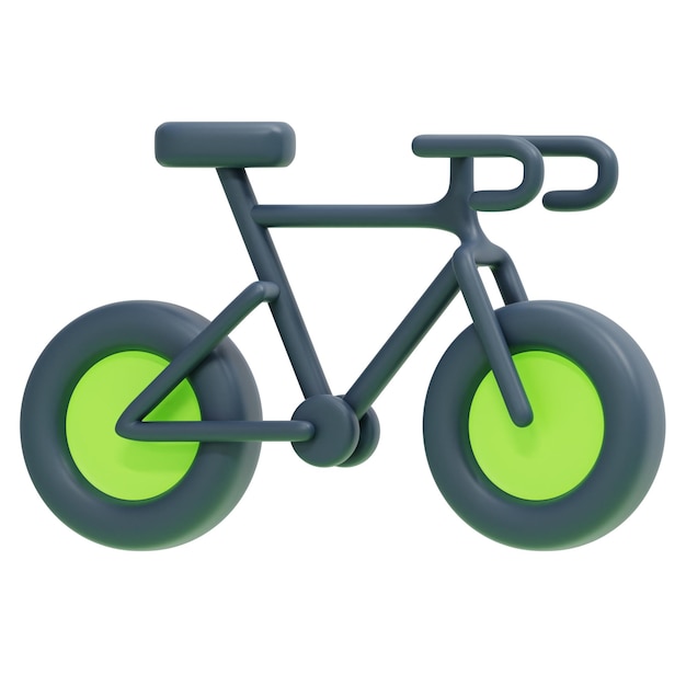 illustration d'icône de rendu 3d de vélo