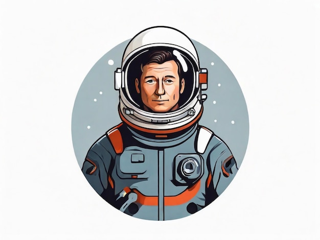 Photo illustration d'image vectorielle de l'astronaute