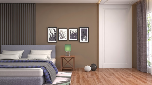 Illustration de l'intérieur de la chambre