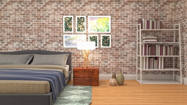 Illustration de l'intérieur de la chambre