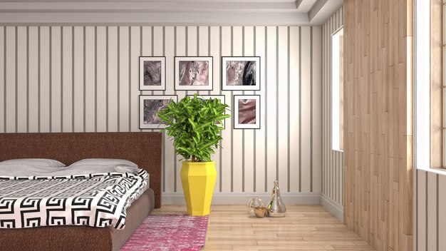 Photo illustration de l'intérieur de la chambre