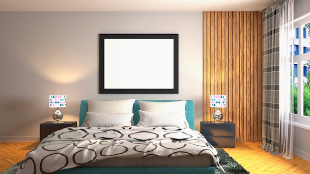 Photo illustration de l'intérieur de la chambre