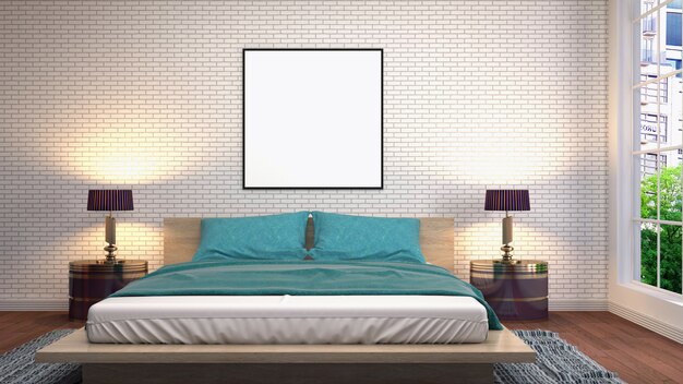 Photo illustration de l'intérieur de la chambre