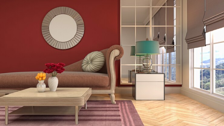 Photo illustration de l'intérieur du salon