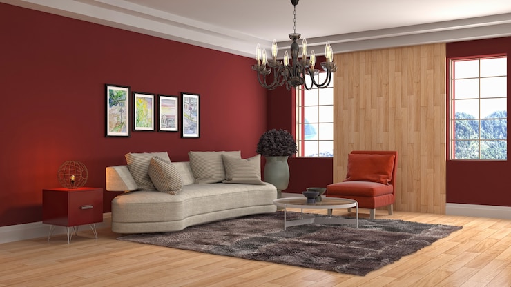 Photo illustration de l'intérieur du salon