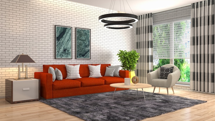 Photo illustration de l'intérieur du salon
