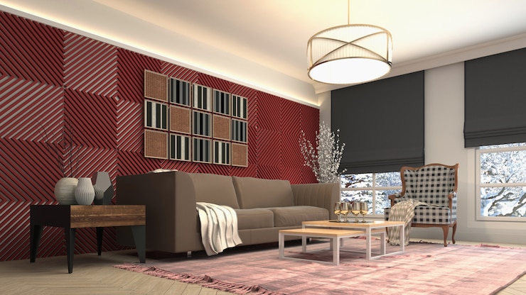 Photo illustration de l'intérieur du salon