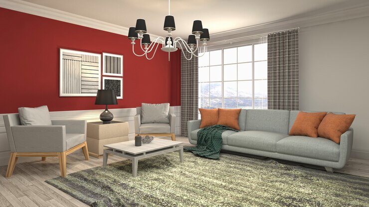 Photo illustration de l'intérieur du salon