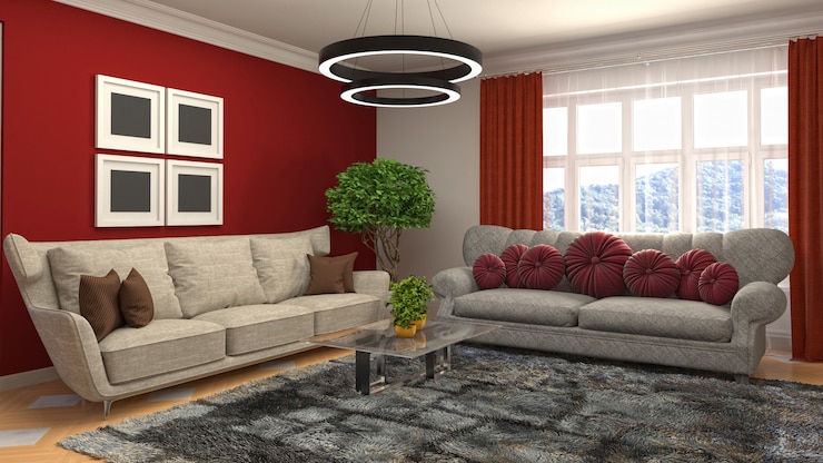 Photo illustration de l'intérieur du salon