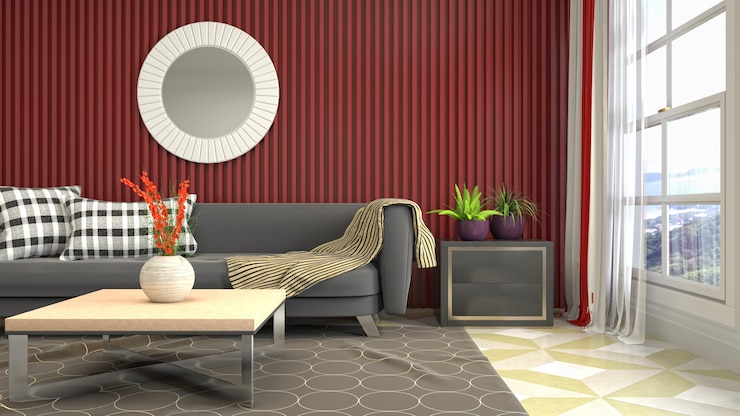 Photo illustration de l'intérieur du salon
