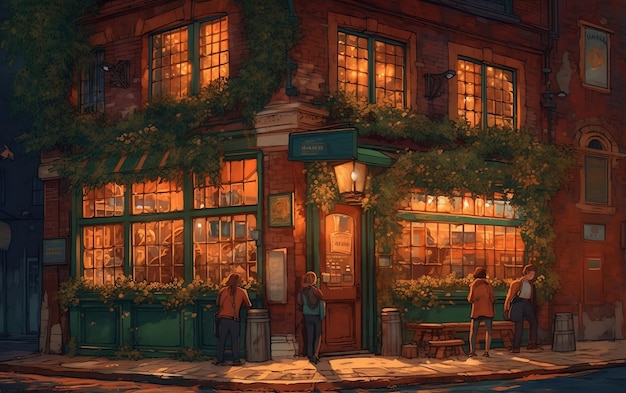 Une illustration de Irish Pub Generative AI