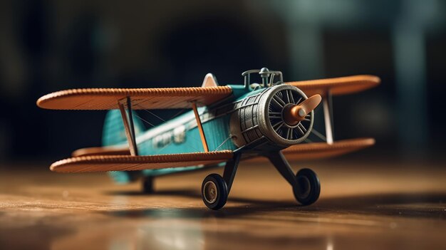 Photo illustration de jouets d'avion mignons et adorables