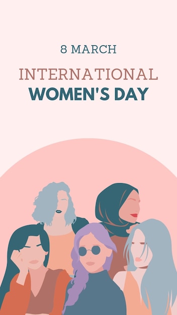 Illustration de la journée internationale de la femme du 8 mars