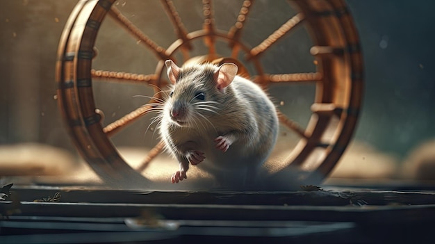Illustration de la Journée mondiale du rat 3d réaliste