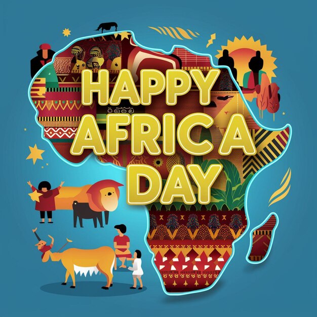 Photo illustration de la joyeuse journée de l'afrique