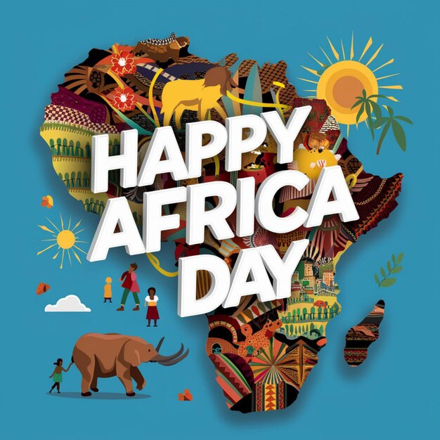 Photo illustration de la joyeuse journée de l'afrique