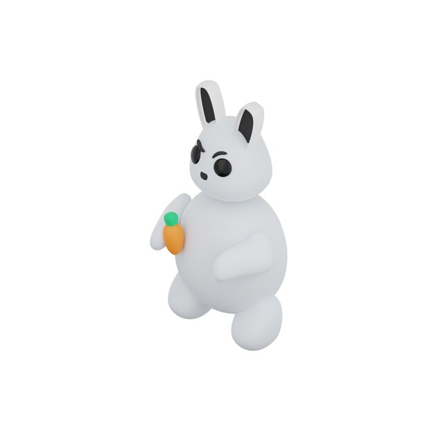 illustration de lapin 3d