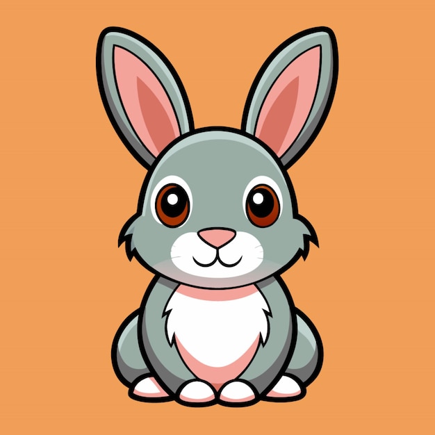 Illustration de lapin dessin capricieux pour les enfants