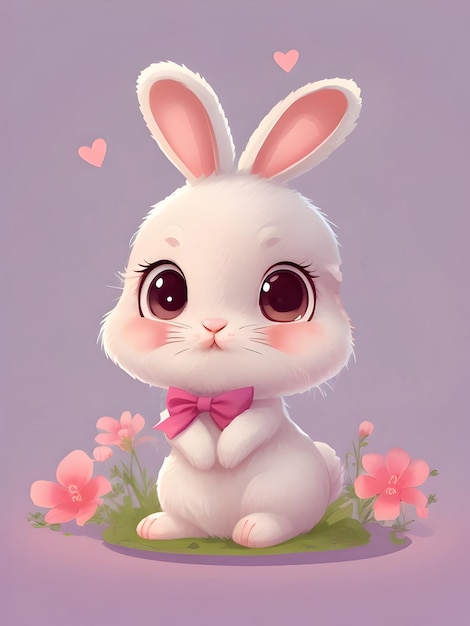 Illustration de lapin mignon