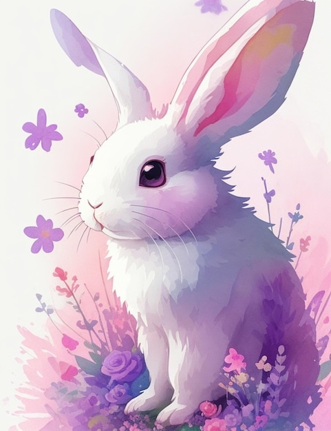 Illustration de lapin mignon