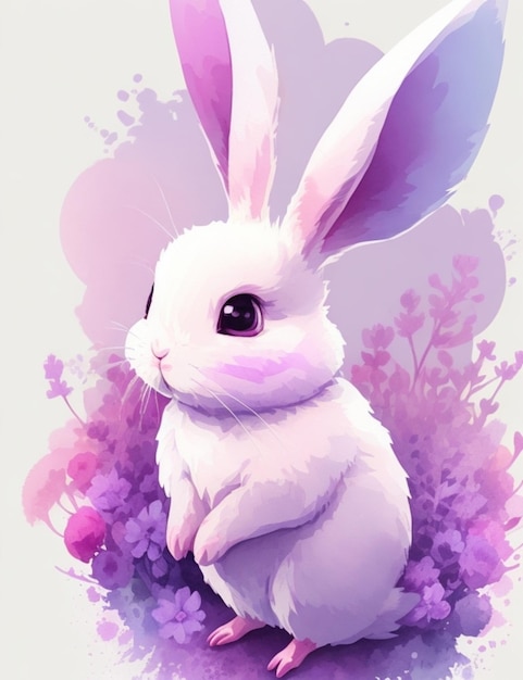 Illustration de lapin mignon