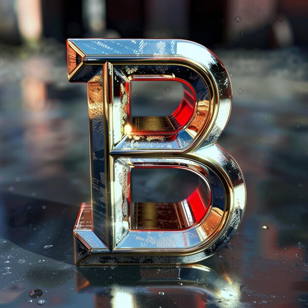 Photo illustration de lettres en 3d