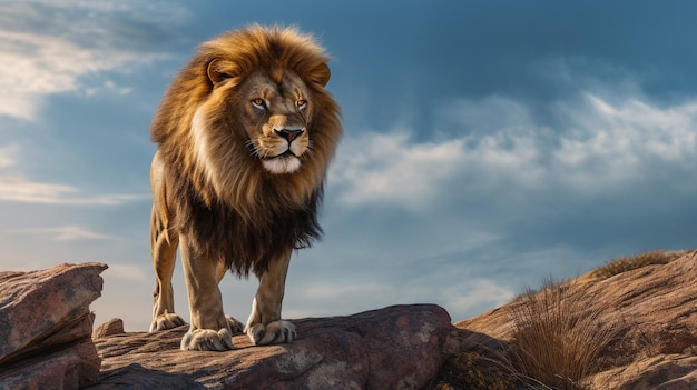 illustration de lion HD 8K fond d'écran Image photographique