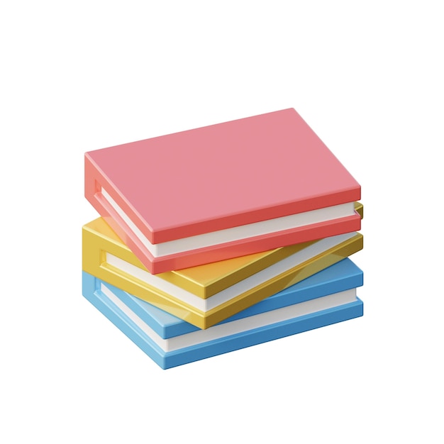 Illustration de livres en 3D