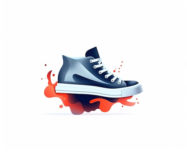 Illustration de logo de chaussure