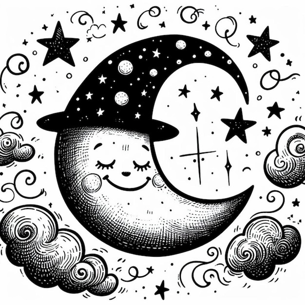 illustration de la lune