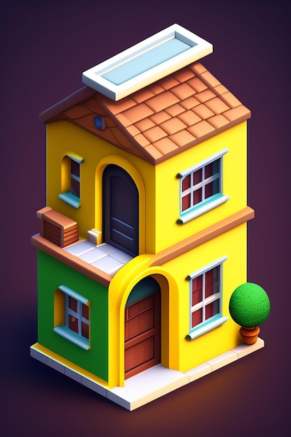 illustration de la maison 3d