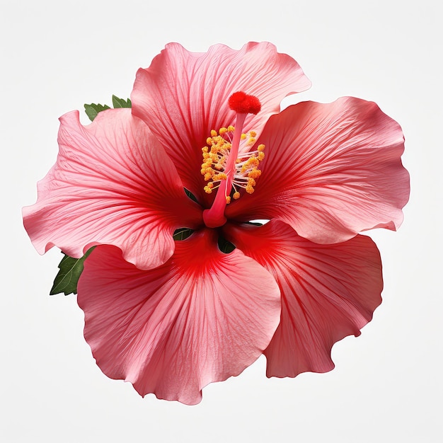 illustration de manière attrayante gros plan d'une fleur d'hibiscus parfaite