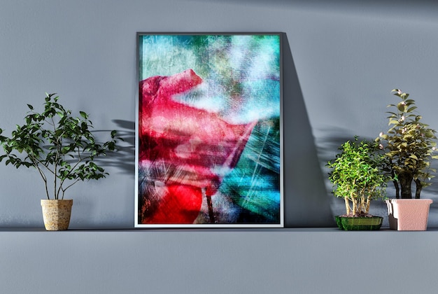 Illustration de maquette de chambre d'intérieurs lumineux minimalistes modernes de grand luxe rendu 3D