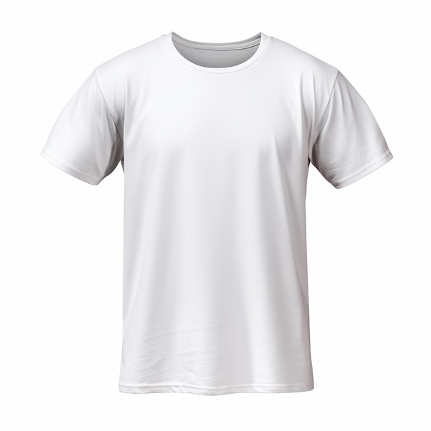 Photo illustration de la maquette du tshirt sur fond blanc sur transparent