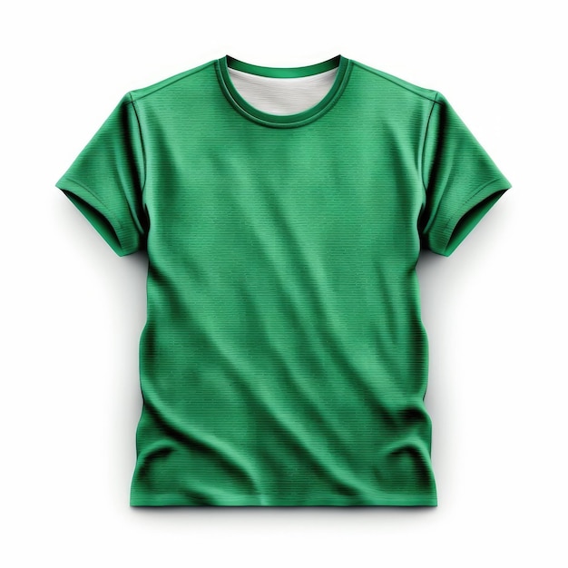 Illustration de maquette de TShirt vert AI générative