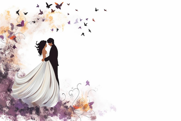 illustration de mariage